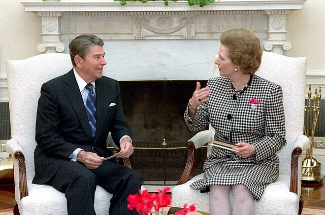 With President Ronald Reagan